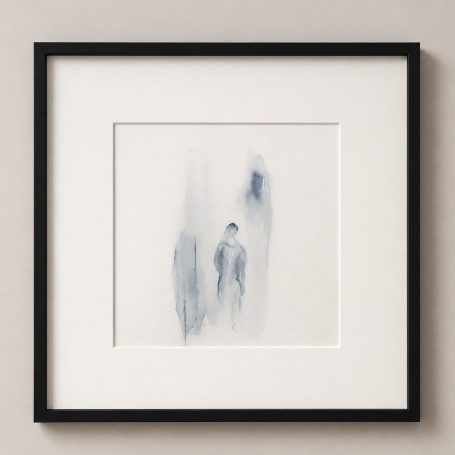 Stille Szene in Aquarell und Bleistiftarbeit