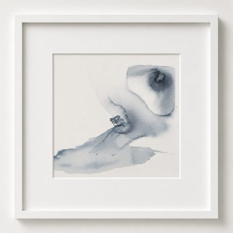 wo nichts leichter wird Minimalistische Aquarellarbeiten der Werkreihe "Das schwerste Gramm" Reihe II · Das was Mitfährt. Bildsprache für Druck und Bewegung